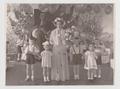 Teacher with children
