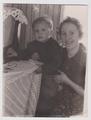 With my mother by the radio