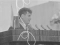 Presidium of the meeting and speech from the tribune