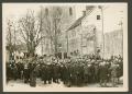 Funeral procession near the castle
