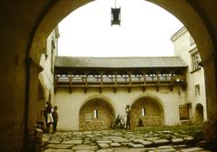 Oleskyi castle courtyard
